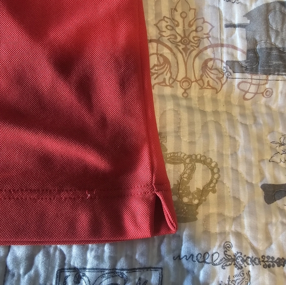 Lily’s BIGHORN Golf Club Sleeveless Polo L Red White Colorblock Sport Top - Picture 9 of 10